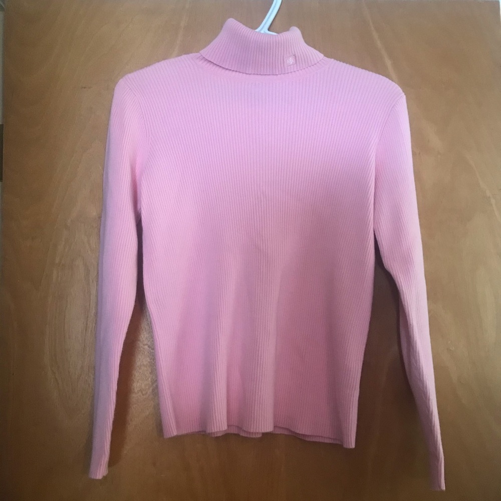 Lauren Ralph Lauren Pink Turtleneck Sweater